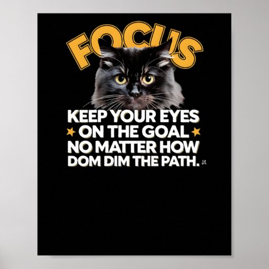 Poster Focus Gardez Les Yeux Sur L'Objectif Non Comment D (Devant)