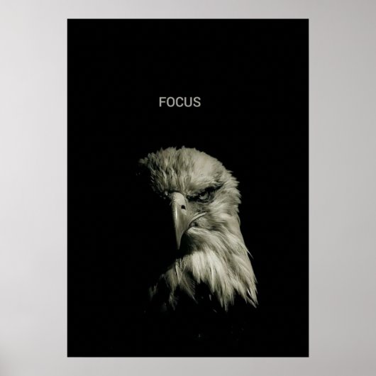 Poster FOCUS – Motivation Inspirée de l'Aigle (Devant)