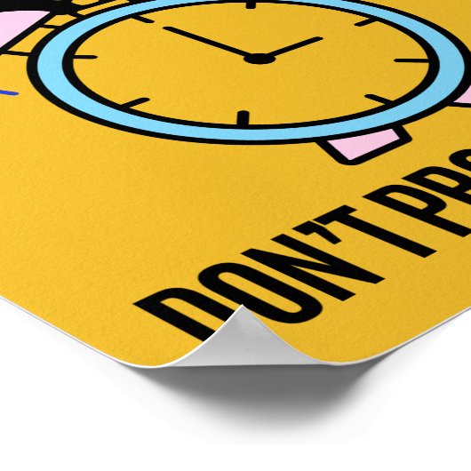 Poster Focus Ne pas Procrastiner l'inspiration (Coin)