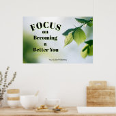Poster "Focus"Positive Quotation "Wall art & Poster"  (Cuisine)