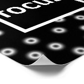 poster focus sur abstrait noir et blanc (Coin)