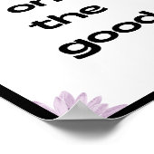 Poster Focus sur le bien, Citation (Coin)