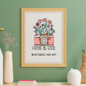 Poster Focus sur le bon Fleur sauvage de caméra