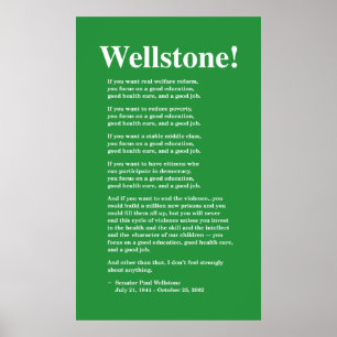 Poster Focus sur une bonne éducation, Wellstone 22x36