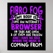 Poster Fog - Fibro Survivor Fun Fibromyalgia Sensibilisat (Devant)