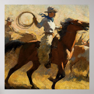 Poster « Fogging the Drags » par Maynard Dixon