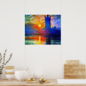 Poster Foggy Chambres du Parlement (Cuisine)