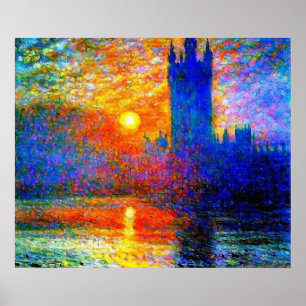 Poster Foggy Chambres du Parlement