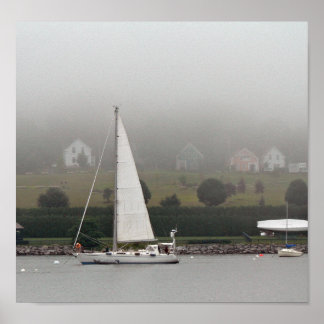 Poster Foggy day, Penobscot Bay, Maine