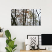 Poster Foggy Fall en Pennsylvanie Automne Nature (Bureau à domicile)