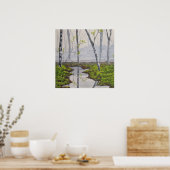 Poster Foggy Forest Fine Art Imprimer (Cuisine)