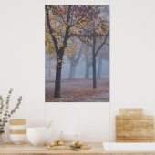 Poster Foggy Morning dans le parc de la Cathédrale (Cuisine)