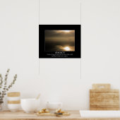 Poster Foggy Sunrise Serenity Dotmotivation (Cuisine)