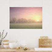 Poster Foggy Winter Sunrise (6598) (Cuisine)