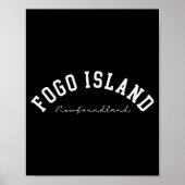 Poster Fogo Island Newfoundland Canada College Text (Devant)