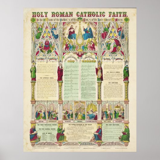 Poster Foi catholique romaine par Haasis & Lubrecht (Devant)