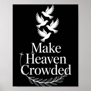 Poster Foi chrétienne de la colombe religieuse Faire le c