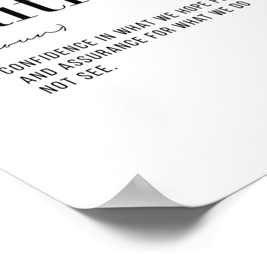 Poster Foi de définition (Coin)