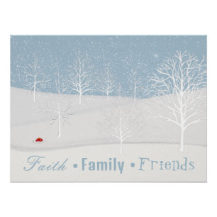 Poster Foi d'hiver amis de la famille