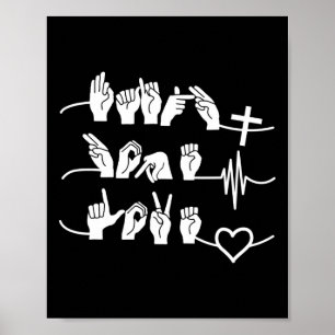 Poster Foi Espérance Amour - Religion Chrétienne Battemen