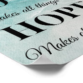 Poster Foi, Espoir, Amour (Coin)