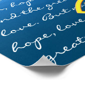 Poster FOI ESPOIR AMOUR - 1 Corinthiens 13; 13 (Coin)