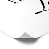 Poster Foi, Espoir Amour Design minimaliste (Coin)