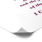 Poster Foi Espoir et amour (Coin)