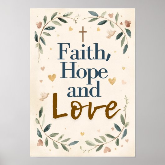 Poster Foi, Espoir et Amour (Devant)