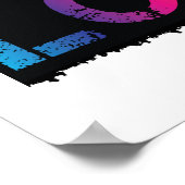 Poster Foi, Espoir et Amour (grunge) (Coin)