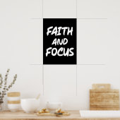 Poster Foi et concentration - Christian Hustle Success Gy (Cuisine)