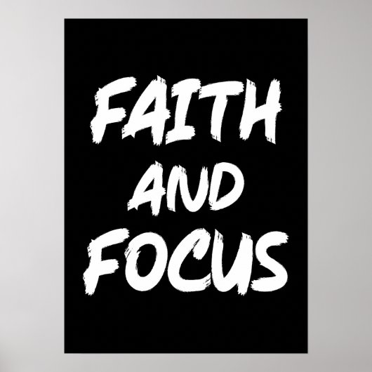 Poster Foi et concentration - Christian Hustle Success Gy (Devant)