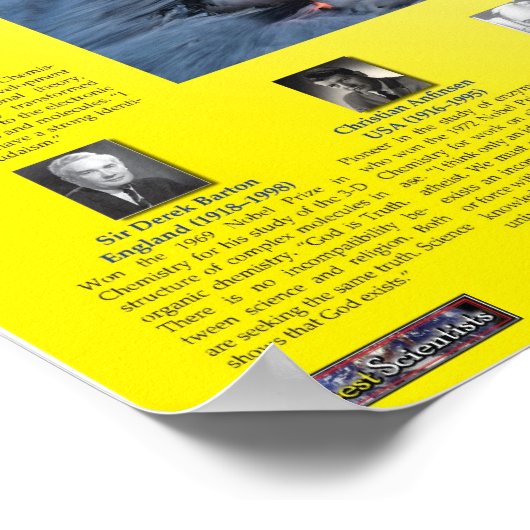 Poster Foi et science : Chimie (Coin)