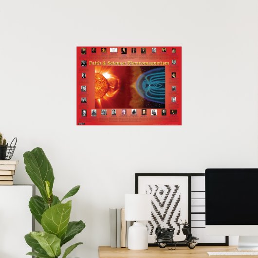 Poster Foi et science : Electromagnétisme (Bureau à domicile)