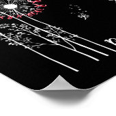 Poster Foi Foi Espoir Amour Cancer du sein Dandelion Flo (Coin)