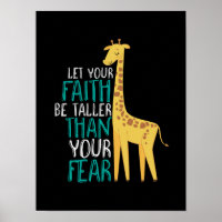 Foi Giraffe Inspirationnelle Plus Grande Que La Pe