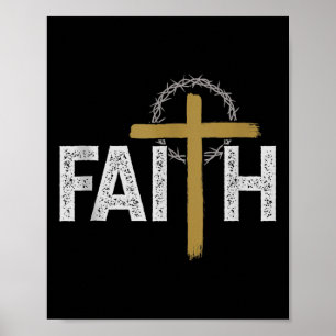 Poster Foi Religieuse Bible Jésus Catholique Chrétien Tan
