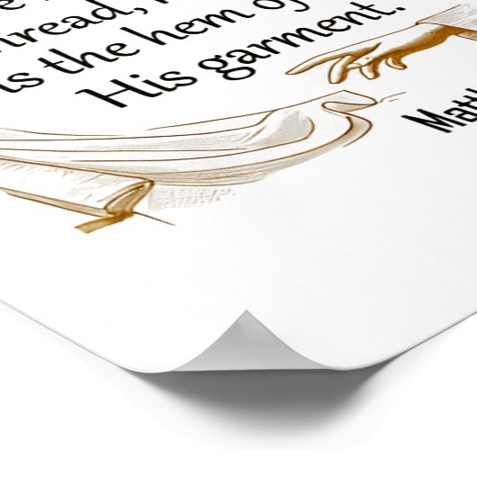 Poster Foi Si vous êtes accroché par un fil, assurez-vous (Coin)