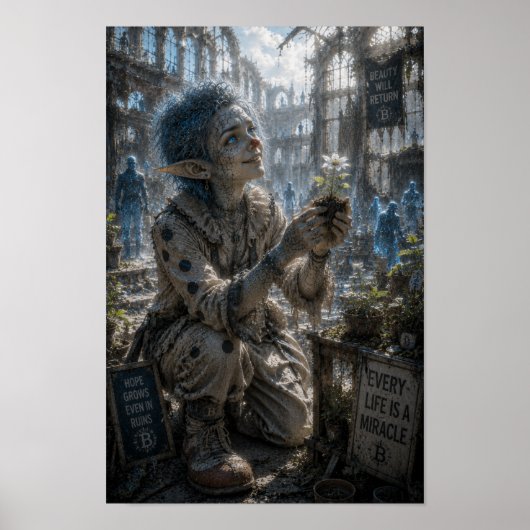 Poster Foi sincère / Clown / Exposition de plantes (Devant)