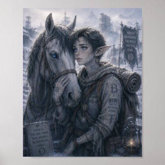 Poster Foi / Soigneur de chevaux / Frontière nord (Devant)
