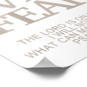 Poster Foi sur la peur Chrétien Pâques Jeune Ado Fille B (Coin)