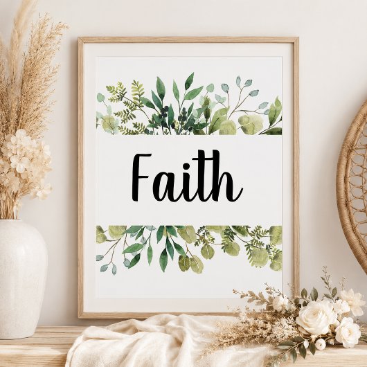 Poster Foi verdure 1 cor 13 mariage