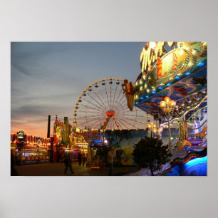 Poster Foire d'amusement à Brême, Allemagne