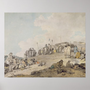 Poster Foire de Donnybrook, 1782 (stylo, encre et w/c sur