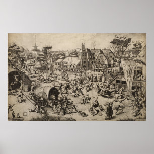Poster Foire de Saint-Georges Pieter Bruegel