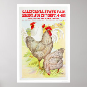 Poster Foire d'État de Californie 1909