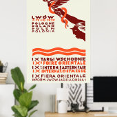 Poster Foire internationale de l'Est de Lwow 1929 (Bureau à domicile)