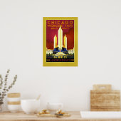 Poster Foire mondiale de Chicago, 1933, (Cuisine)