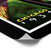 Poster Foire mondiale de Chicago 1934 (Coin)