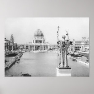 Poster Foire mondiale de Chicago - La ville blanche 1893